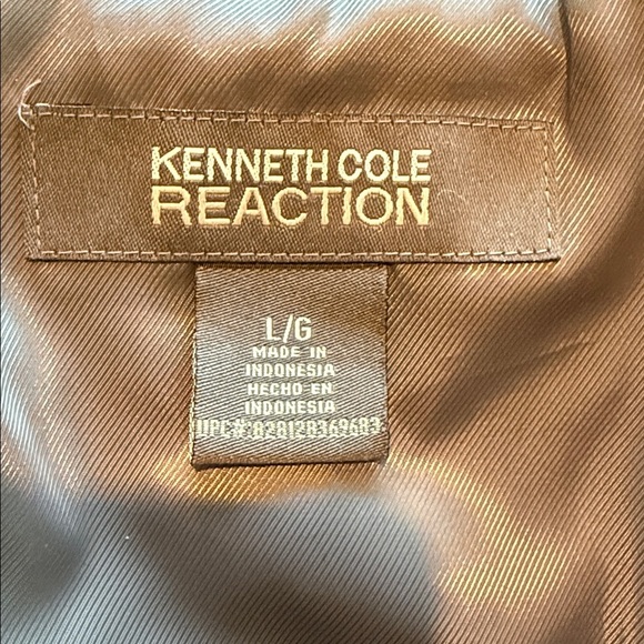 Kenneth Cole Reaction Navy Blue Wool Blend Jacket SZ L - Picture 4 of 16